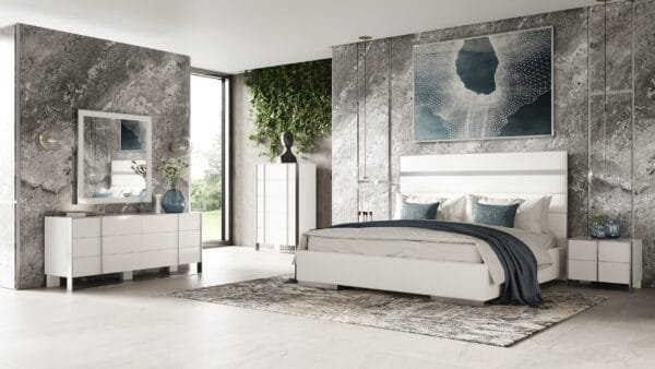 Modrest Cartier - Modern White + Stainless Steel Mirror - Image 5