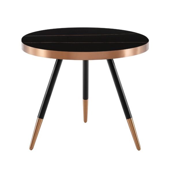 Modrest Cayson - Modern Black Ceramic Small Coffee Table - Image 2