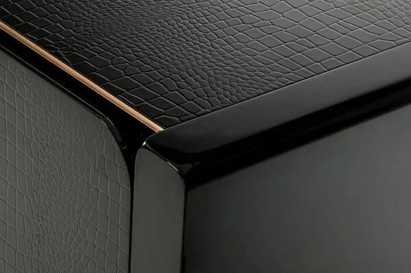 A&X Talin Modern Black Crocodile & Rosegold Buffet - Image 5