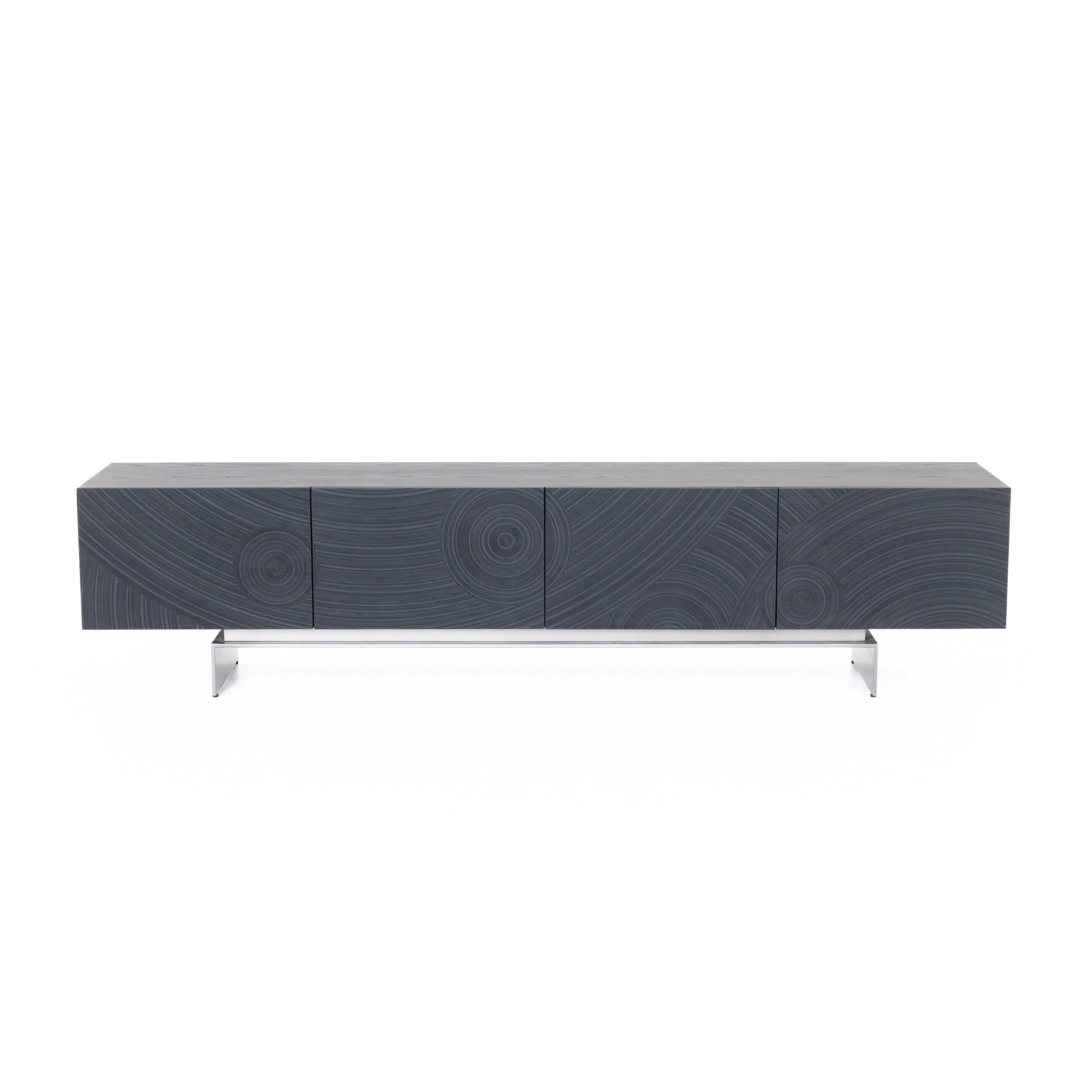 Lamod Cirque - Modern Black Ash TV Stand