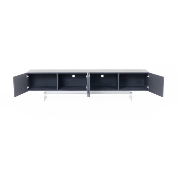 Lamod Cirque - Modern Black Ash TV Stand - Image 5