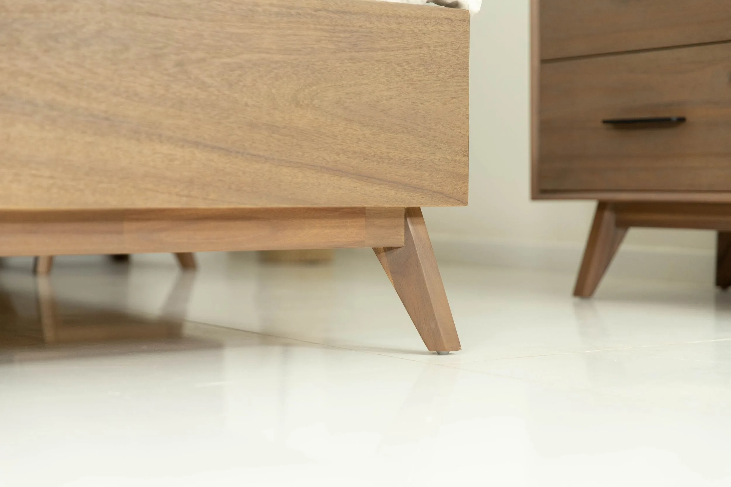 Modrest Claire - Eastern King Contemporary Walnut Bed - Image 2