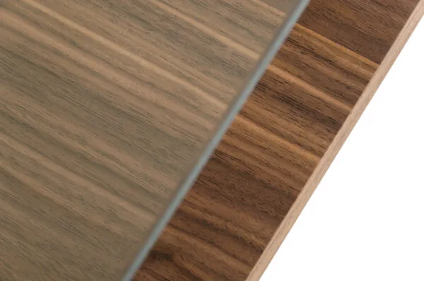 Modrest Clarion Mid-Century Walnut and Glass Coffee Table - Image 4