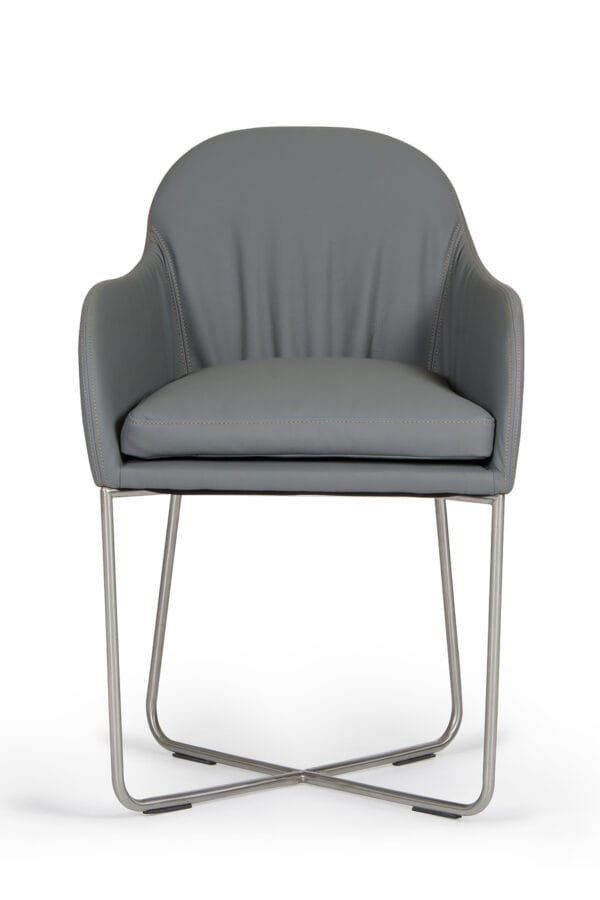 Modrest Sweeny Modern Grey Dining Chair - Image 4