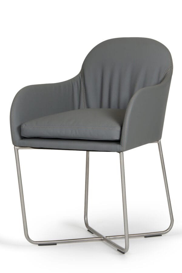 Modrest Sweeny Modern Grey Dining Chair - Image 5