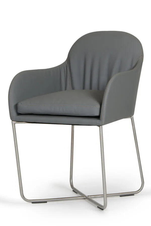 Modrest Sweeny Modern Grey Dining Chair - Image 5