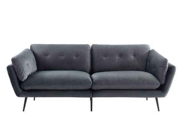 Divani Casa Cody - Modern Dark Grey Fabric Sofa