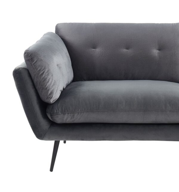 Divani Casa Cody - Modern Dark Grey Fabric Sofa - Image 4