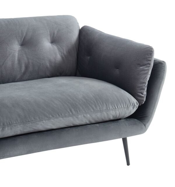 Divani Casa Cody - Modern Dark Grey Fabric Sofa - Image 5