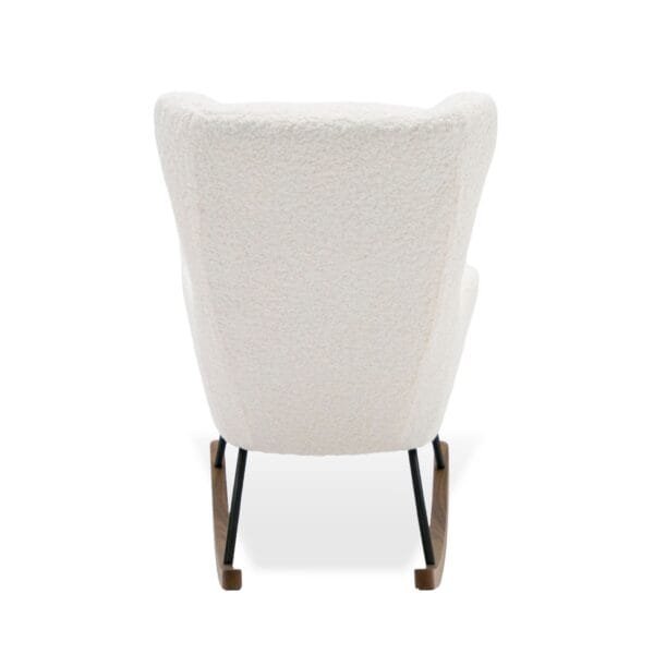 Modrest Colfax - Modern White Sheep Rocking Chair - Image 3