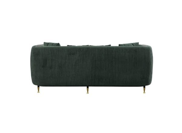 Divani Casa Oswego - Modern Dark Green Jade Sofa - Image 4