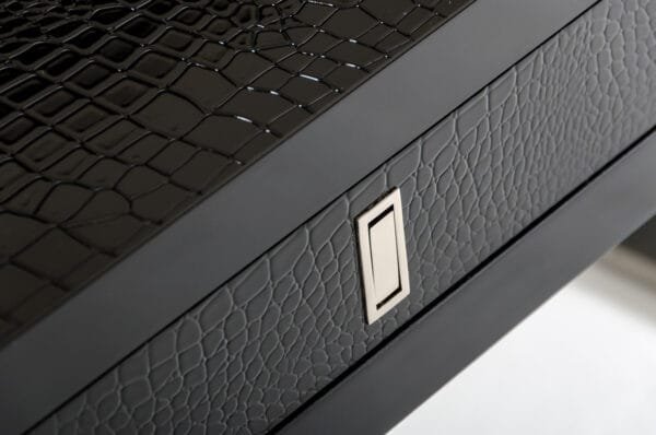 A&X Congress Transitional Black Crocodile Desk - Image 3