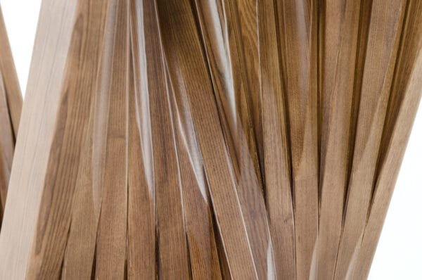 Modrest Corbin Mid-Century Walnut & Glass Dining Table - Image 3