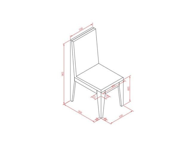 Modrest Aura Modern White Dining Chair (Set of 2) - Image 2