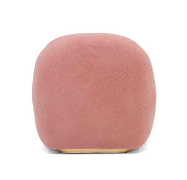 Modrest Crestone - Modern Pink Sherpa Accent Chair - Image 3