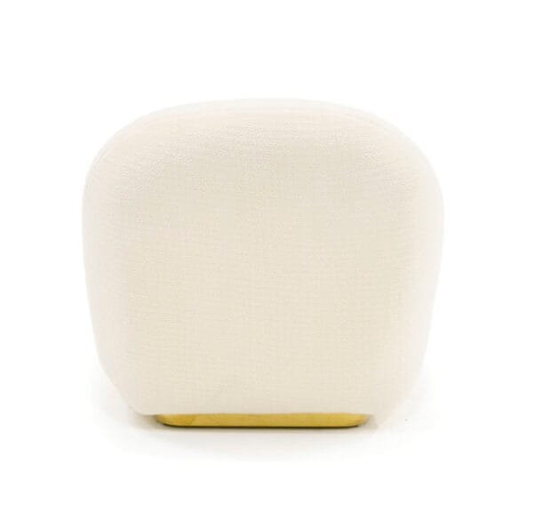 Modrest Crestone - Modern White Sherpa Accent Chair - Image 2