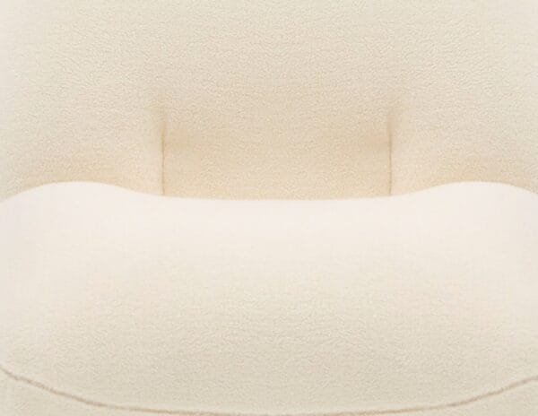 Modrest Crestone - Modern White Sherpa Accent Chair - Image 3