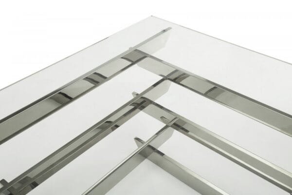 Modrest Upton Modern Square Glass Coffee Table - Image 2
