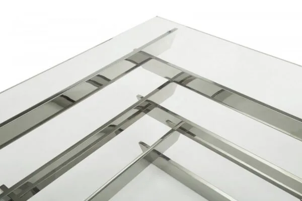 Modrest Upton Modern Square Glass Coffee Table - Image 2