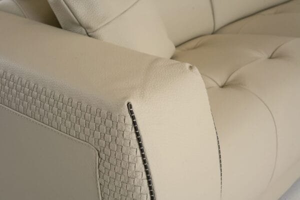 Lamod Italia Dalton - Modern Italian Cream Leather Sectional + Recliners - Image 3