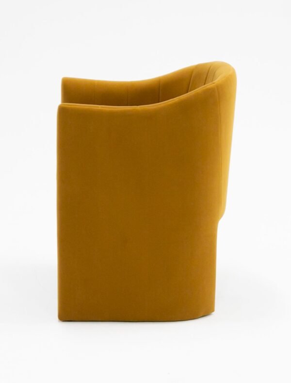 Modrest Danube - Modern Burnt Orange Fabric Dining Chair - Image 2