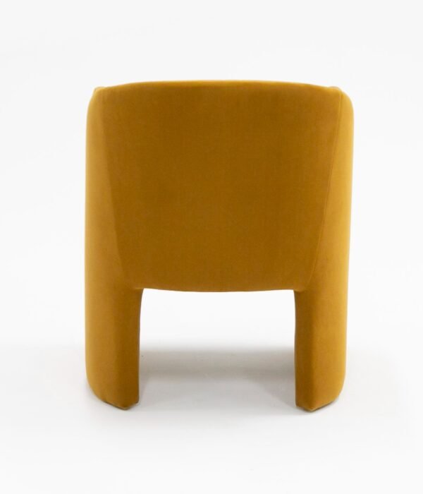 Modrest Danube - Modern Burnt Orange Fabric Dining Chair - Image 3