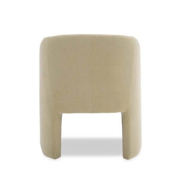 Modrest Danube - Modern Beige Fabric Dining Chair - Image 3