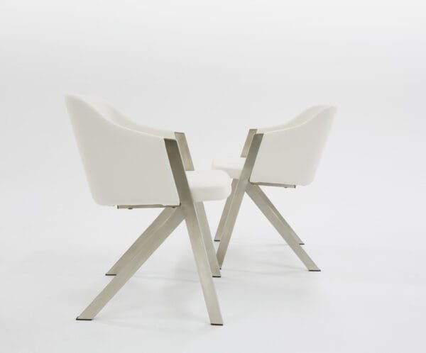 Modrest Darcy Modern White Leatherette Dining Chair (Set of 2) - Image 5