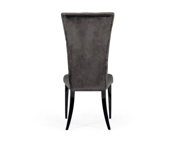 Modrest Darley - Modern Grey Velvet Dining Chair Set of 2 - Image 4