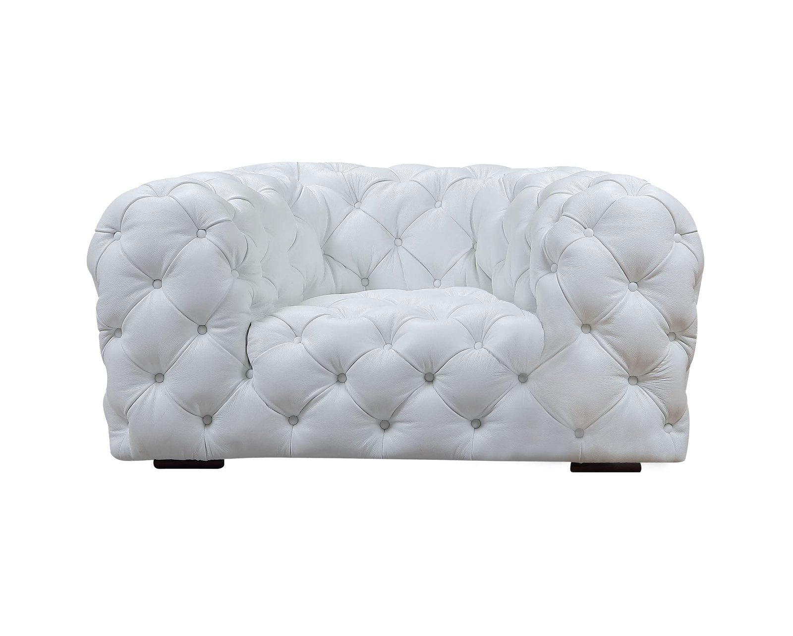 Divani Casa Dexter - Transitional White Full Italian Leather Lounge Chair 1 Divani Casa Dexter - Transitional White Full Italian Leather Lounge Chair