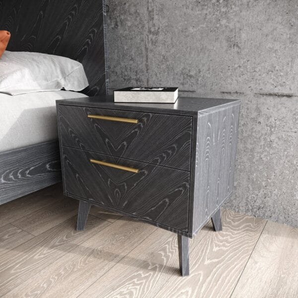 Modrest Diana - Modern Grey Ash Bedroom Set - Image 4