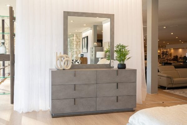 Modrest Buckley - Modern Grey Crackle Dresser - Image 4