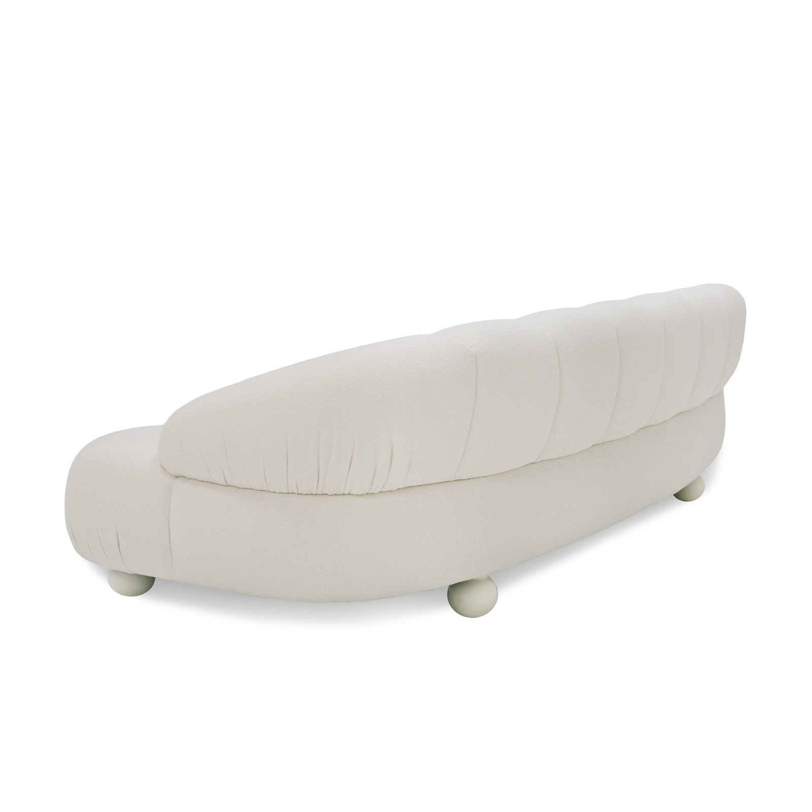 Divani Casa Duran - Contemporary White Fabric 4-Seater Sofa 3 Divani Casa Duran - Contemporary White Fabric 4-Seater Sofa - Image 3