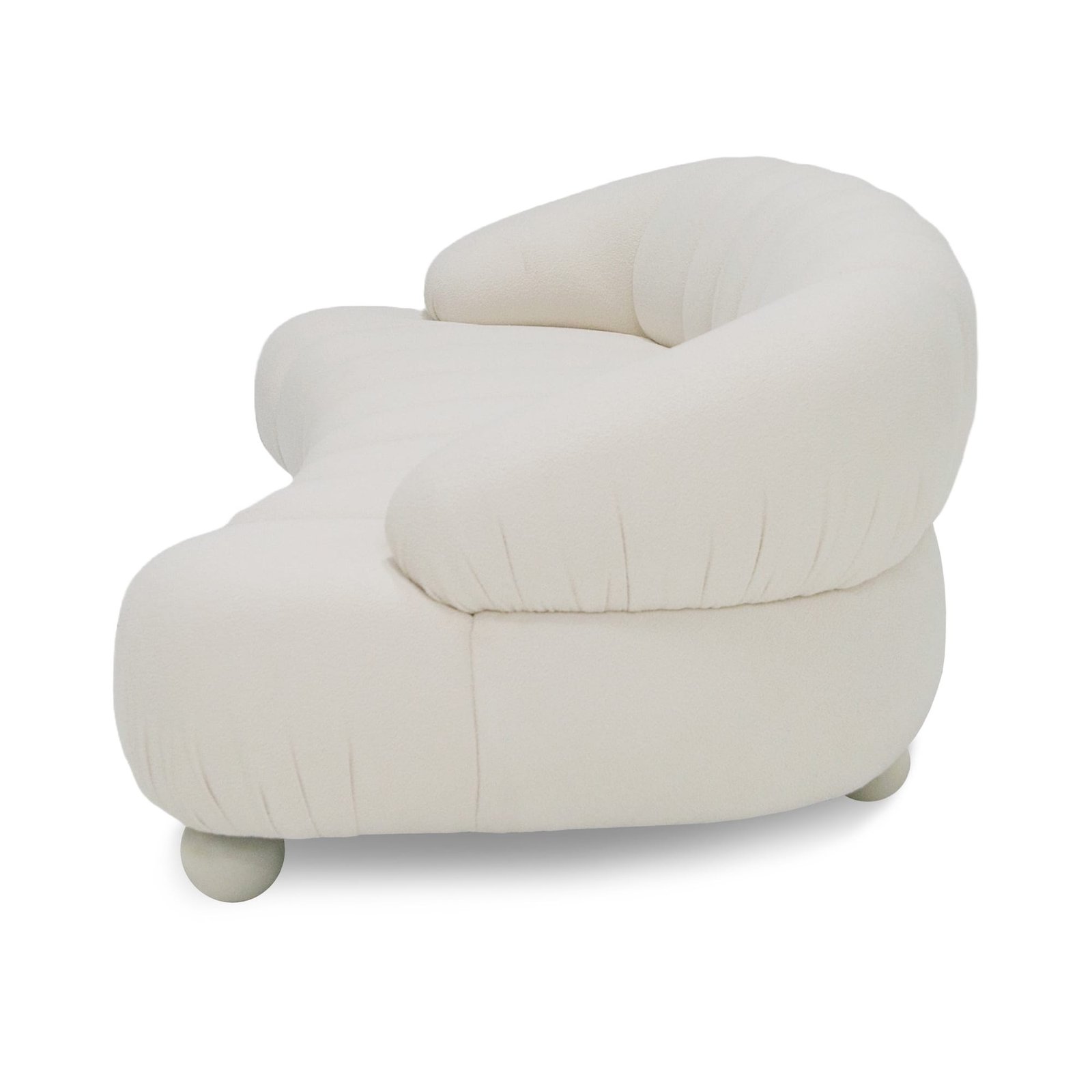 Divani Casa Duran - Contemporary White Fabric 4-Seater Sofa 1 Divani Casa Duran - Contemporary White Fabric 4-Seater Sofa