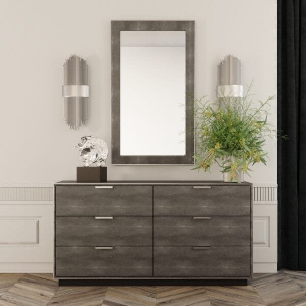 Modrest Dynasty - Modern Shagreen Dresser - Image 3