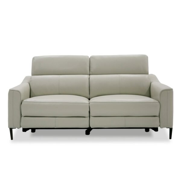 Divani Casa Eden - Modern Grey Leather Sofa - Image 2