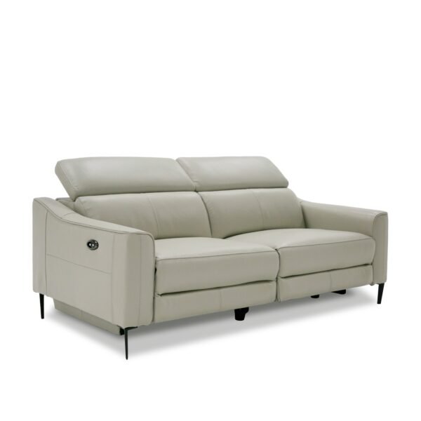 Divani Casa Eden - Modern Grey Leather Sofa - Image 3