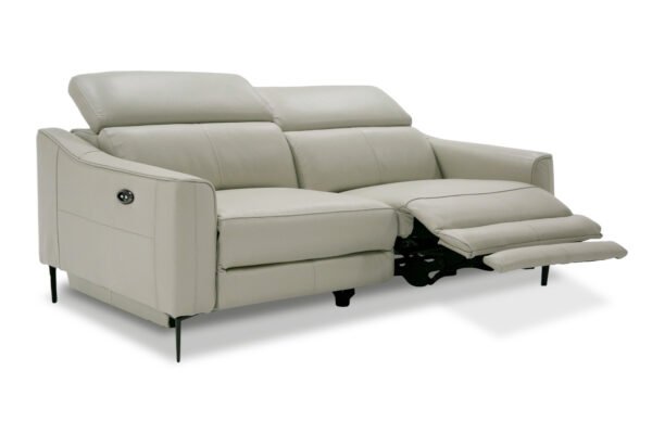 Divani Casa Eden - Modern Grey Leather Sofa