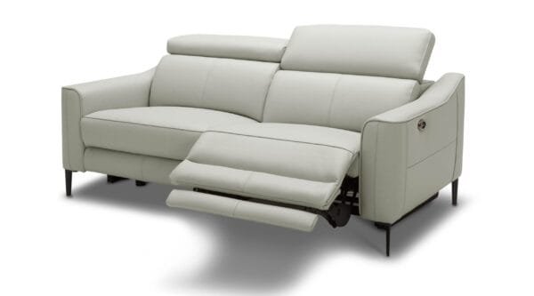 Divani Casa Eden - Modern Grey Leather Sofa Set - Image 2