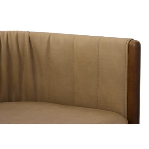 Modrest Elati - Tan Vegan Leather Dining Chair - Image 5