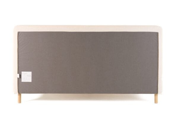 Modrest Electra - Modern Ivory Fabric + Rubberwood Bed - Image 4