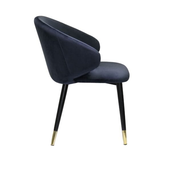 Modrest Elon - Modern Blue Velvet Dining Chair (Set of 2) - Image 2