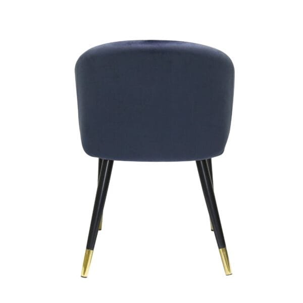 Modrest Elon - Modern Blue Velvet Dining Chair (Set of 2) - Image 3