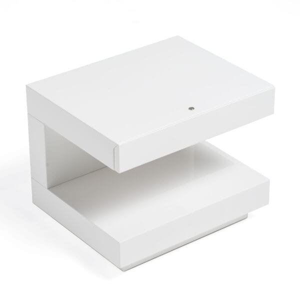 Modrest Esso Modern White Glossy Nightstand - Image 3