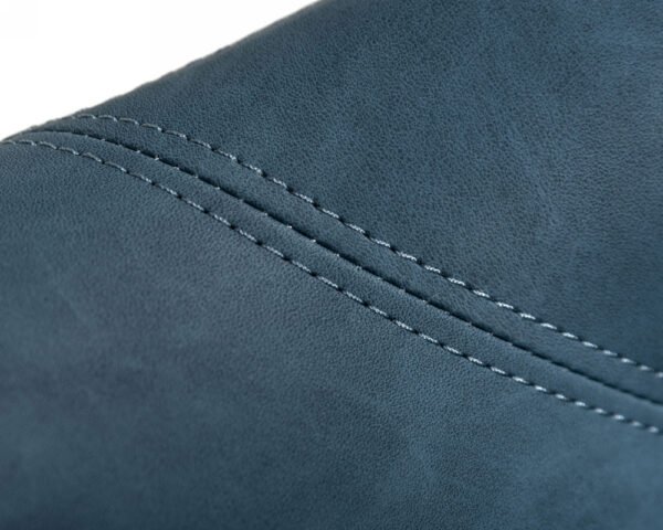Modrest Esteban - Industrial Blue Eco-Leather Accent Chair - Image 4