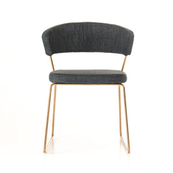 Ashland - Modern Grey & Rosegold Dining Chair (Set of 2) - Image 2