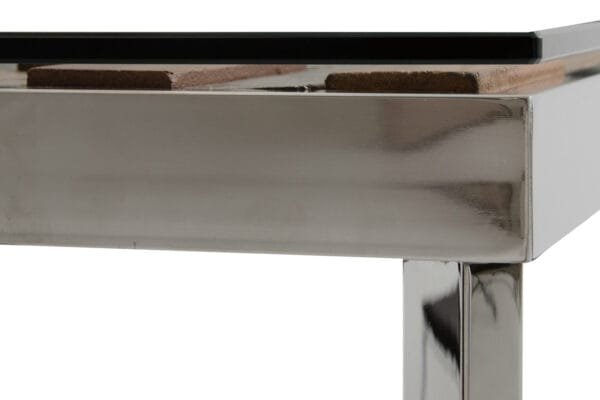 Modrest Santiago Modern Rectangular Wood Mosaic Dining Table - Image 3