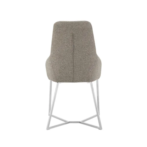 Stark - Modern Light Grey Fabric Dining Chair (Set of 2) - Image 3