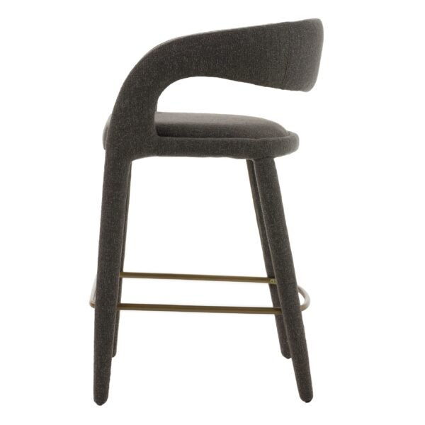 Modrest Faerron - Modern Grey Fabric Counter Chair - Image 2