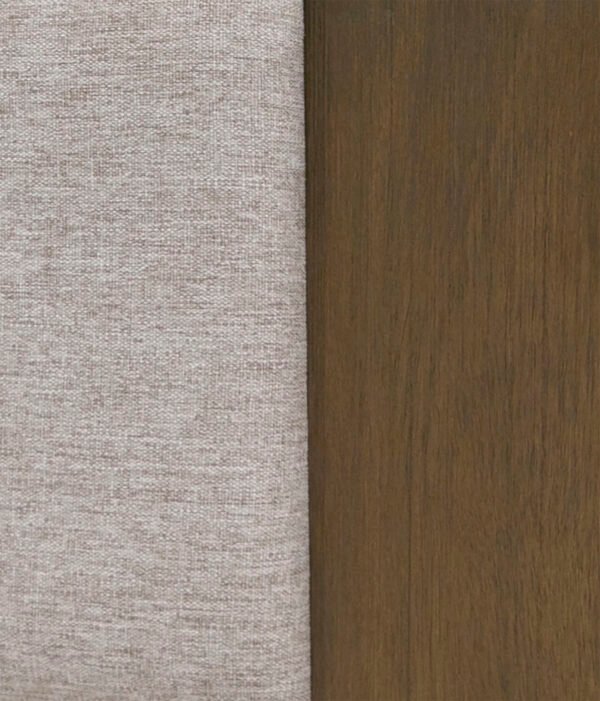 Nova Domus Fantasia - Contemporary Walnut & Grey Bed with Two Nightstands - Image 3